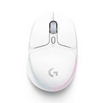 Logitech G G705 Wireless Gaming Mouse, Customisable LIGHTSYNC RGB Lighting, LIGHTSPEED Wireless, Bluetooth Connectivity, Lightweight, PC/Mac/Laptop - White Mist