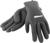 Cressi High Stretch Gloves, Black, 3.5 mm, L