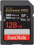 SanDisk 128GB Extreme PRO SDXC UHS-II Memory Card - C10, U3, V60, 6K, 4K UHD, SD Card - SDSDXEP-128G-GN4IN