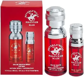 Beverly Hills Polo Club BHPC Men's Eau De Toilette Bonus Pack, featuring 1.7 oz EDT + Bonus 0.5 oz EDT (Blaze)