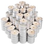 200 Pcs Unscented Tealight Candle Bulk 4 Hour Burn Time,Paraffin Tea Lights Candles,Unscented Dripless & Smokeless,Votive Candle for Home Pool Weddings(White)