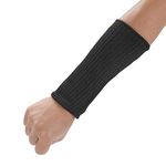 Arm Protection Kevlar Sleeve, Cut-Resistant Sleeves 1 Pair Guard Prevent Scrapes Scratches Skin Irritations UV-Protection Anti-Cut Arm Cover for Garden Kitchen Farm Work(20cm)
