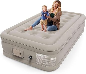 Scaroal Double Air Bed, Air Mattress Inflatable Queen Mattress Built-in Air Pump, air Mattress Bed for champing Travelling, Home, car, Outdoor, Bedroom I Bed, PVC