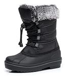 Apakowa Girls Snow Boots Waterproof