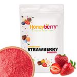 Freeze Dried Strawberry Powder 100g - Freeze Dried Fruit Powder - 100% Natural, No Added Sugar or Preservatives Strawberry Powder