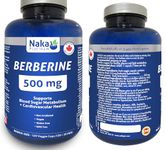 Naka Platinum Berberine, 500mg, Supports Blood Sugar Metabolism, Cardiovascular Health, Made in Canada (150 veggie caps)