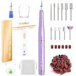 Electric Nail Drill Cordless, Denabuty Electric Nail File for Acrylic Gel Nails Remover Professional, 12 in 1 Nail Drill Kit Machine for Manicure and Pedicure Set for Grinding Rechargeable Portable