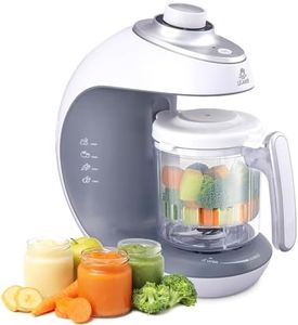 Lil’ Jumbl Baby Food Maker - 2-in-1 Steamer & Puree Blender with Timer, One-Press Processor & Auto Shutoff - Cook & Steam Fruits, Veggies & Other Healthy Homemade Infant & Toddler Meals in Minutes