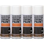 Pro-Kleen Radiator Enamel Spray Paint Anthracite Satin 4 x 400ml - Heat Resistant up to 100ºC - For Radiators, Hot Pipes, Water Tanks & More - Fast Drying & No Primer Needed