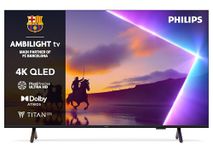 PHILIPS Ambilight 43PUS8500 4K QLED Smart TV - 43 Inch Display with Pixel Precise, Ultra HD, Titan OS Platform and Dolby Atmos Sound, Works with Alexa and Google Voice Assistant