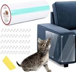 CHUANGSEED Door Protector from Dog Scratching,30cm x 5meter Clear Door Scratch Protector, with 50 Screws and 1 Scraper Cat Claw Sofa Protector Flexible Door Scratch Shield(30 x 500CM)
