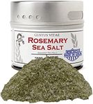 Rosemary Sea Salt | Gourmet Infused Sea Salt | Artisanal Seasoning | - Non GMO, All Natural | Sustainably Sourced, Ultra Premium | Handcrafted in Small Batches in USA | GLP-1 Friendly | Magnetic Tin | Gustus Vitae | #10