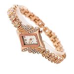 Ociel New Women Designer Bracelet Rose Gold Stone Studded Fancy Party & Casual Wear Alloy Strap Ladies Analog Watch for Girls