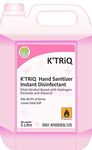 K'TRiQ 80% Instant Disinfectant Hand Sanitizer- Liquid Can (5 Litre) - WHO Recommended Formula FDA Approved - Best for Adults and Children - Kills 99.99% Harmful Germs(Refill Pack of 1)