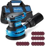 Dong Cheng 5-Inch Random Orbital Sander 380W 12800OPM Electric Palm Sander, 6 Variable Speeds, with 20pcs Sandpaper & Detachable Dust Bag, Power Sander for Woodworking, Sanding & Polishing