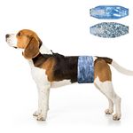 Dono Disposable Male Dog Wraps, Wider Doggie Puppy Diapers 48 Count Male Belly Bands, Super Absorbent, Leak-Proof Fit, Excitable Urination, Incontinence (M)