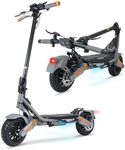 1200W Electric Scooter for Adults, 35 MPH, 35-Mile Range, TripleSafe Stem, 360° Lights, 3-Speed Modes, Off-Road 10-Inch Puncture-Proof Tires, UL-Certified Electric Scooter Adults for Campus,City,Beach