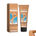 Legs varicose veins cover up makeup waterproof black skin, legs makeup waterproof no transfer (Wheat color, 5.5×5.5×16.3cm)