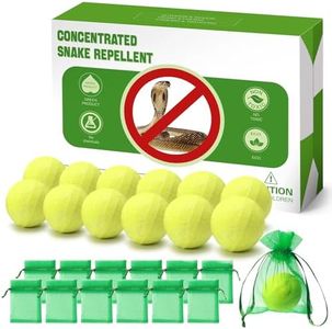 MAGIC CAT Snake Repellent for Yard Powerful, 12 Pack Snake Away Repellent Pet Safe for Yard Lawn Garden Camping Fishing, Natural Plant Formula Repellent Balls for Outdoor & Indoor Snake Control