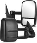 Youxmoto Towing Mirrors 1999-2007 for Chevy for GMC Silverado/Sierra 1500 2500HD 3500HD / Tahoe Suburban Avalanche Yukon Pickup Truck Tow Mirrors; Manual Extending/Folding