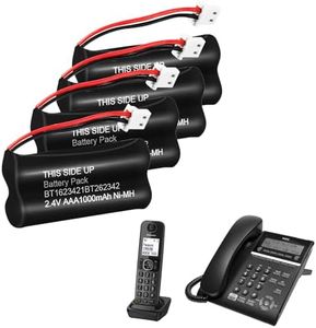WAVYPO 1000mAh 2.4V Ni-MH BT162342/BT262342 Cordless Phone battery, Compatible with BT183342/BT283342, BT166342/BT266342, VTech CS6114, CS6719-2, CS6419, AT&T EL52300, CL80112 Handset Telephone (4Pcs)