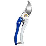 Garden Shears Pruning Shears Secateurs Bypass Hand Pruner Gardening Scissors Professional Steel Sharp Blade Tree Trimmer Clipper for Herb Branch Bonsai Hedge