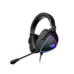 ASUS ROG Delta S Gaming Headset with USB-C | Ai Powered Noise-Canceling Microphone | Over-Ear Headphones for PC, Mac, Nintendo Switch, and Sony Playstation | Ergonomic Design, Black