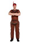 Mens Native American Man Fancy Dress Costume