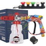 BEAR FORCE Pressure Washer Spray Gun M22 Thread & 1/4" Quick Plug Snow Foam Lance 1L Set for Bosch, for Nilfisk, for STlHL, Car Wash, Car Cleaning