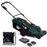 Webb 40V (2 x 20V) 38cm (15") Cordless Rear Roller Rotary Lawnmower (2 x 4Ah Batteries & Charger)