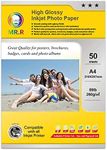 MR.R High Glossy Cast Coated Inkjet Photo Paper Waterproof Single Side 260gsm A4X50