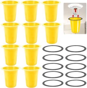 TunaMax 10 Pack Magnetic Fire Sprinkler Head Covers for Painting Yellow