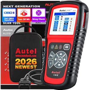 Autel AL519 OBD2 Scanner, 2026 Professional Mechanic OBDII & CAN Car Diagnostic Code Reader Tool for Check Engine Light, One-Click Smog Check, DTCs Lookup, Upgraded Ver. of AL319/ MS309