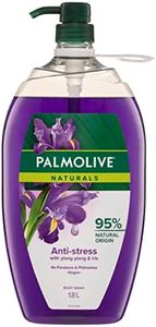 Palmolive Naturals Body Wash, 1.8L, Anti-Stress with Ylang Ylang & Iris, No Parabens or Phthalates