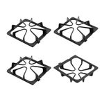 Anniparts W10447925 Burner Grates Stove Replacement Parts for Whirlpool Gas Stove Grates Kenmore Maytag Amana Inglis Kirkland 8.3 x 8.8 In Matte Cast Iron Stove Top Oven Grates Cooktop Grates 4 Pcs