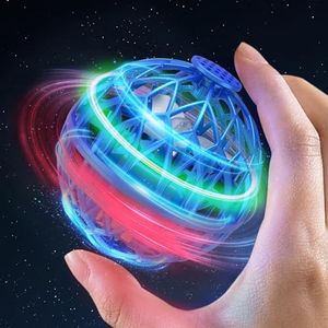Flying Ball Toy for Kids, Hand Controlled Boomerang Orb Throw-Proof Durable Mini Fly Spinner Led Lights Magic Ball Shining Cool Toys Birthday Gifts for 7 8 9 10+ Year Old Boys Girls