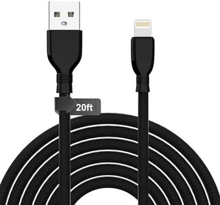 USB to Lightning Cable Long iPhone Charger Cord - 20FT [Apple MFi Certified] iPhone Cable Lightning Charger Cable, for iPhone 14 13 12 11 Pro X XS Max XR/ 8/7/ 6 Plus