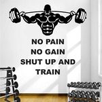 StickMe 'Gym - Fitness - Bodybuilding - Office - Sports - Workout - Boxing - Inspirational - Motivational - Quotes - Wall Sticker' -SM791 (Multi Colour, Vinyl - 95cm X 90 cm)