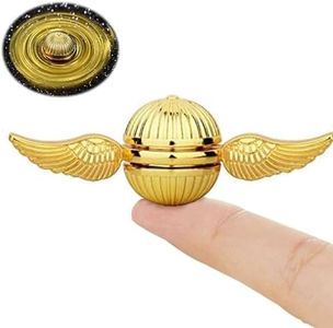 Cool Fidget Spinner for Kids Adults, Magic Orb Finger Hand Spinner Toys Ball Stress Relief Sensory Toy for 3-12, Metal Fingertip Gyro Birthday Gift Stocking Stuffer for Boys Girls, Golden Decortion