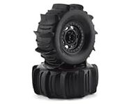 Traxxas 8475 Desert Racer Wheels with Paddle Tires, Black