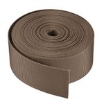 MECCANIXITY Flat Nylon Webbing Strap 2 Inch 10 Yards Light Brown for Backpack, Luggage-Rack