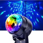 Stage Disco Ball Lights Wonsung RGB Multi-Colour LED Strobe Light Party Lights for Birthday Party,Pub,Stage,Wedding,Christmas,New Year Celebration