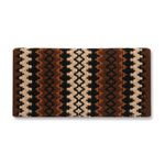 Mayatex Arroyo Seco Saddle Blanket, Chocolate/Sand/Black/Buckskin/Chestnut, 38 x 34-Inch