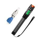 Guakiili Visual Fault Locator Kit 30mW, 30KM VFL Red Light Pen with 2.5mm Universal Connector FC to LC Adapter, FTTH Fiber Optic Tester for Network Cable Test