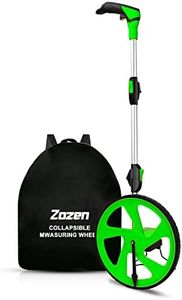 Zozen Measure Wheel, Distance Measuring Wheel in feet, Wheel Measuring Tool, Rolling Measurement Wheel, Collapsible with Backpack [Up To 10,000Ft]|12’’ Diameter Wheel - Adapt to Various Roads.