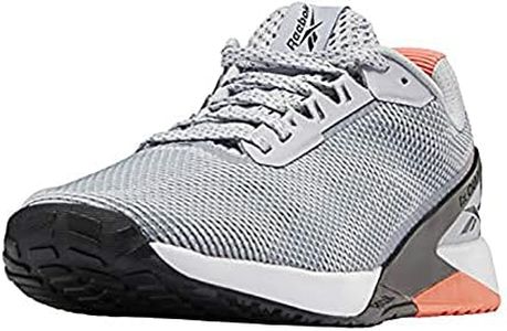 Reebok womens Nano X1 Cross Trainer, Cold Grey/Black/Orange Flare, 11 US
