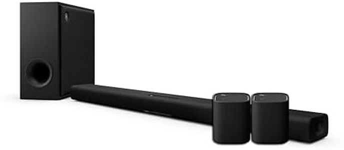 Yamaha True X System Bundle (SR-X50A Sound Bar with Subwoofer and WS-X1A Bluetooth Speakers), Black