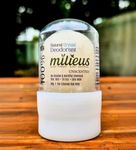 Milieus Natural odourless Roll-On |Natural Potassium Alum Stone (Fitkari) – Eco-Friendly, Zero-Waste Deodorant & Skin Care | India's 1st Crystal Deodorant | Brigthens Underarm | Alcohol & Acids Free | 24hr Odor Control | UNSCENTED/NO FRAGRANCE