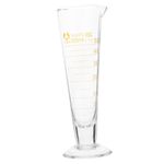 ULTECHNOVO Water Pitcher Glass Graduated Measuring Cup 50ml Glass Conical Beaker Wide Mouth Glass Beaker for Scientific Chemical Experiments Plastigauge