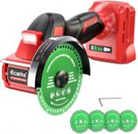 Cordless Cut Off Tool Compatible with Milwaukee 18V Battery (Tool Only) | 4-Inch Brushless Motor Circular Saw Kit, 18000 RPM High-Speed Mini Cut-Off Tool for Wood, Metal, Plastic,Tile & Stone Cutting